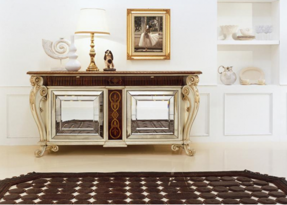 Sideboard Buffet White Design Console Wood Cabinet Furniture Dresser New
