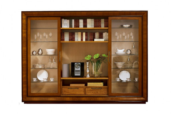 Living room cabinet wall unit shelf display cabinet XXL wall units Italian furniture wood