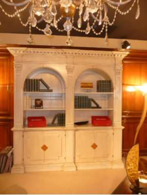 Living room bookcase library shelf book cabinets sideboard solid wood