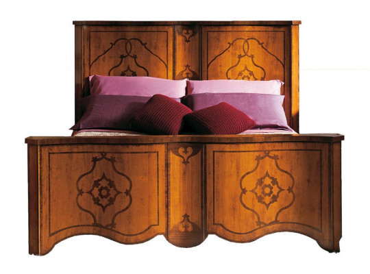 Bed brown bedroom furniture wood design 160x200cm upholstered hotel beds textile