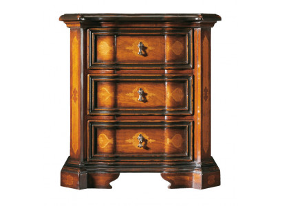 Classic nightstand side table brown design night dresser night console furniture