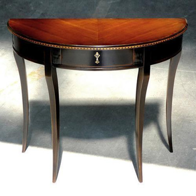 Half-round console wood console telephone table hallway side tables solid wood