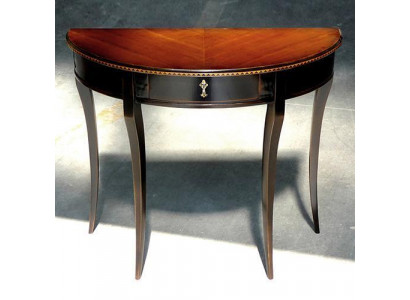 Half-round console wood console telephone table hallway side tables solid wood
