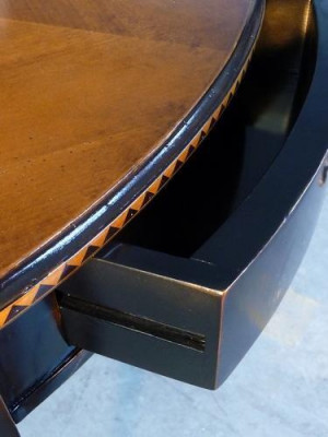 Half-round console wood console telephone table hallway side tables solid wood