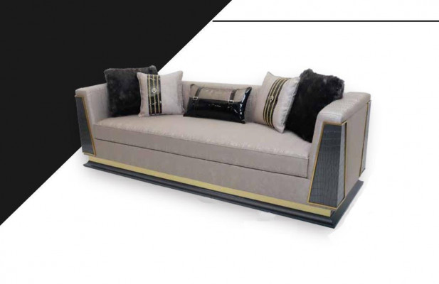 Classic sofa 3-seater design living room furniture three-seater fabric sofa