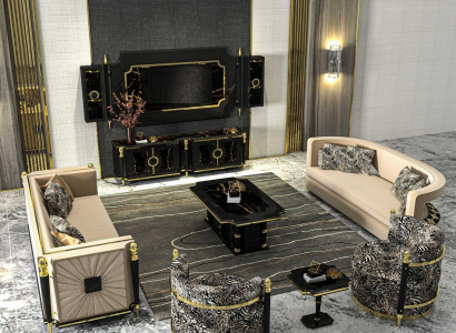 Classic sofa set 3+3 seater 2x armchair luxury furniture couch set