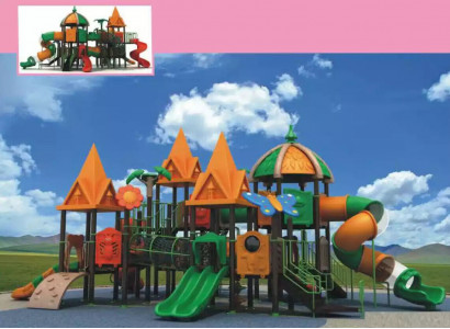 Play tower with slide climbing tower play equipment outdoor playground
