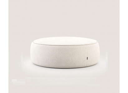 White luxury upholstered stool round stool seating furniture designer stylish furniture