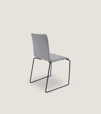 Gray single-seater with stainless steel legs designer chairs dining room furniture new