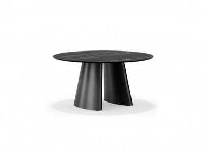 Designer black round table stainless steel furniture dining table luxury tables