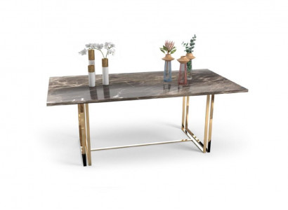 Modern stainless steel table, luxury dining table, dining room furniture, kitchen table