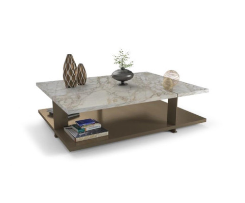 Designer marble rectangular coffee table luxury side tables stylish