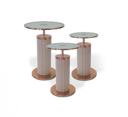 Luxury 3x Side Tables Designer Living Room Table Set Coffee Tables Style Table