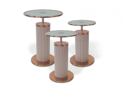 Luxury 3x Side Tables Designer Living Room Table Set Coffee Tables Style Table