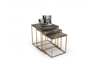 Stainless Steel Side Table Set Designer Coffee Tables Living Room Furniture