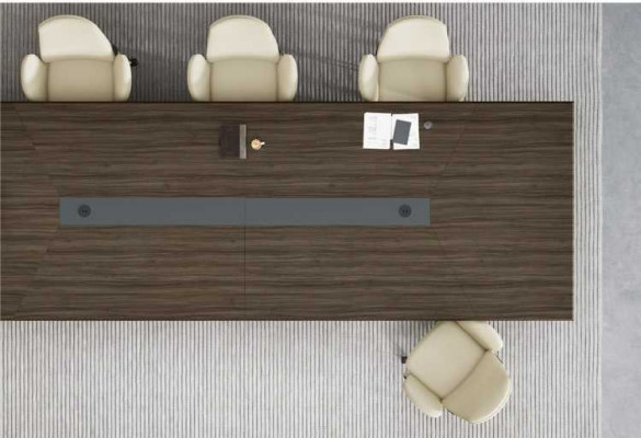 Office Furniture Modern Brown Conference Table Luxury Meeting Table New