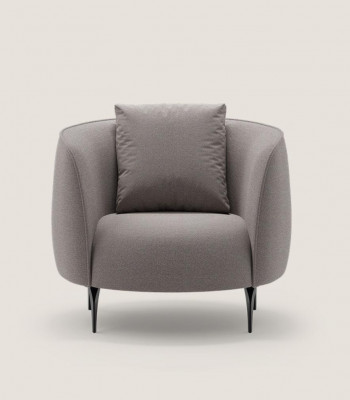 Taupe Modern Armchair Living Room Single-Seater Luxury Design Upholstered Furniture Lounge