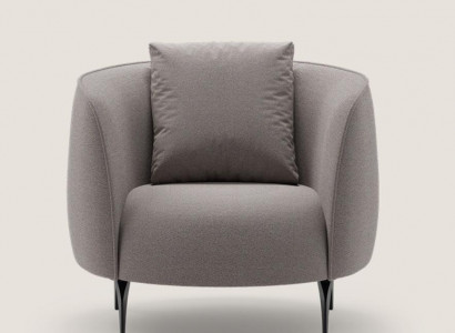 Taupe Modern Armchair Living Room Single-Seater Luxury Design Upholstered Furniture Lounge