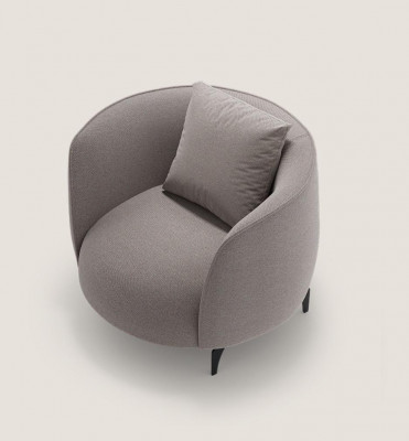 Taupe Modern Armchair Living Room Single-Seater Luxury Design Upholstered Furniture Lounge