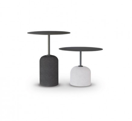 Black and white coffee table set luxury 2x round designer side tables table