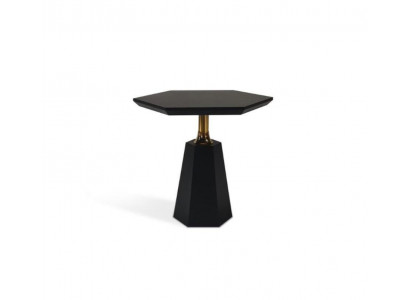 Stylish Black Hexagonal Side Table Living Room Coffee Table