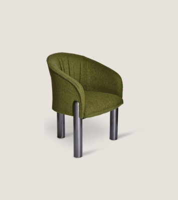 Luxury Green Armchair Single-Seater Modern Upholstered Chair Living Room Furniture