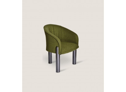 Luxury Green Armchair Single-Seater Modern Upholstered Chair Living Room Furniture