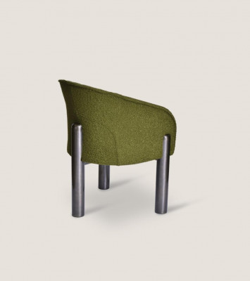 Luxury Green Armchair Single-Seater Modern Upholstered Chair Living Room Furniture