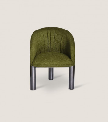 Luxury Green Armchair Single-Seater Modern Upholstered Chair Living Room Furniture