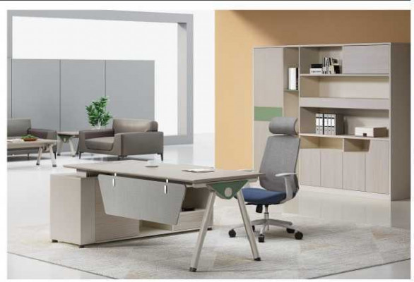 Corner desk modern office furniture luxury design office setup