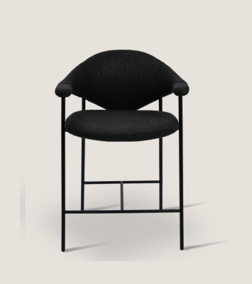 Stylish seating furniture designer dining chairs with steel legs modern