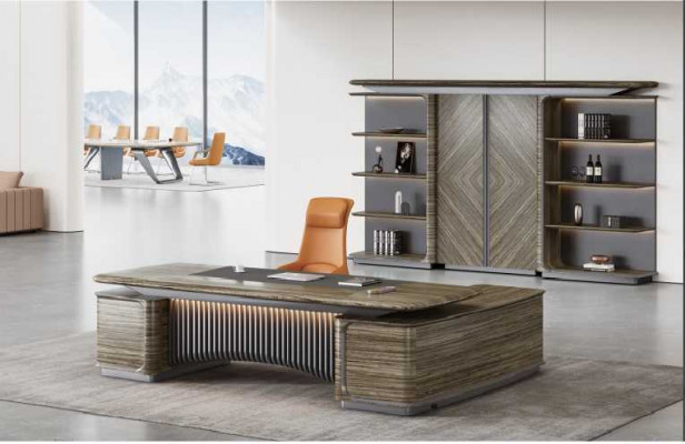 Office set corner desk cabinet group suite 2-piece desk