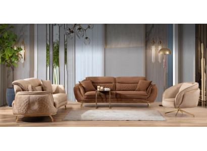 Italian Style Sofa Set Complete Set 3+3+1+1 Seater Set