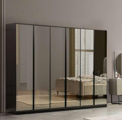 Bed 2x Nightstands Bedroom Set Design Modern Luxury Set 5-piece.