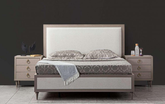 Bed Bedroom Set Design Luxury Bed New Furniture 2x Nightstands 3-piece.