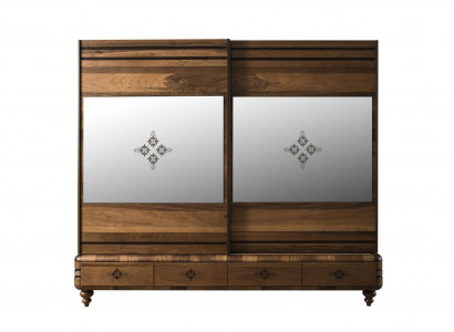 Modern wardrobe luxury cabinet wood cabinets brown bedroom
