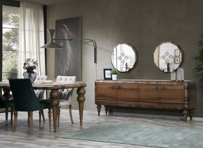 Classic brown sideboard designer luxury wood furniture dresser furniture