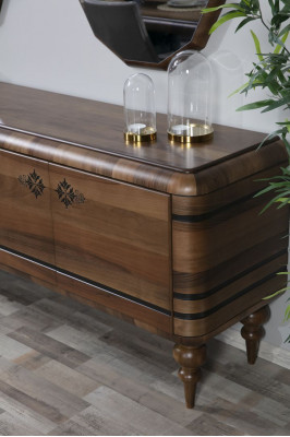 Classic brown sideboard designer luxury wood furniture dresser furniture
