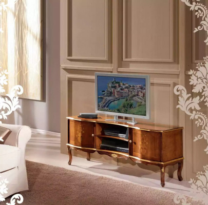 Classic RTV Solid Wood TV Stands Living Room Designer Furniture Stylish