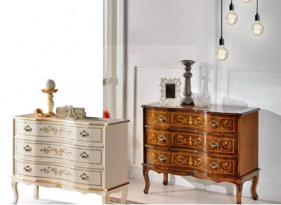 Classic dresser 3x drawers solid wood design living room furniture