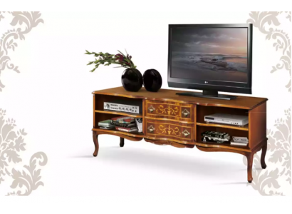 Luxurious stylish TV shelf rtv low sideboard wood living room brown furniture