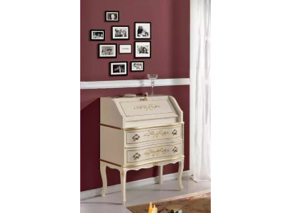 Classic elegant luxurious new dresser in white wood available for order