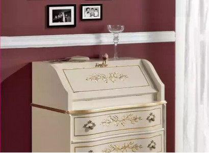 Classic elegant luxurious new dresser in white wood available for order