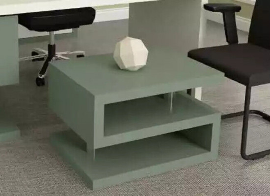 Modern exclusive office furniture wooden desk, filing cabinet, coffee table