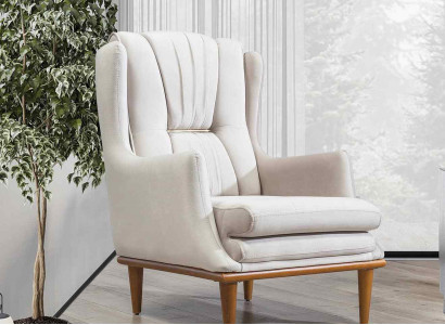 High-quality Armchair Modern white luxury armchair for living room New