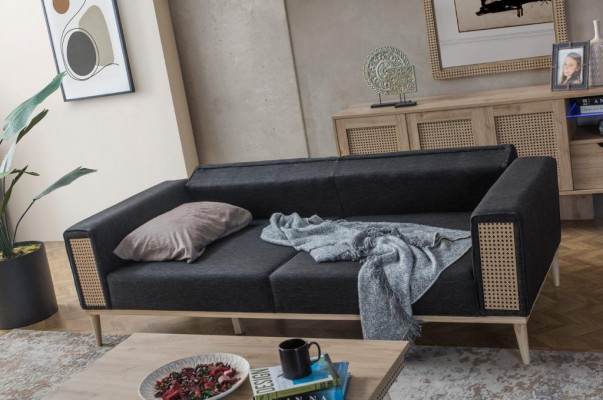 Modern set of high-quality gray living room furniture new