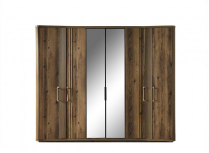 Modern wardrobe luxury wooden cabinets designer bedroom furniture brown new