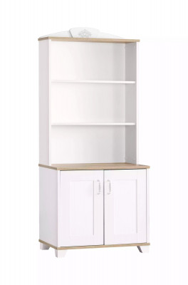 Bookshelf, bookcase, floor standing shelf, children's shelf, wood shelf, white, new