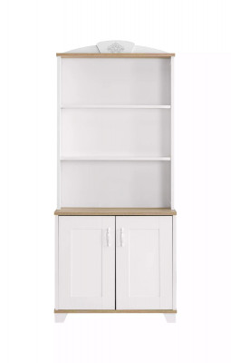 Bookshelf, bookcase, floor standing shelf, children's shelf, wood shelf, white, new