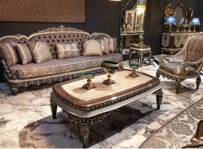 Taupe Classic Chesterfield Sofa Set 3+1+1 Seater Luxury Couches